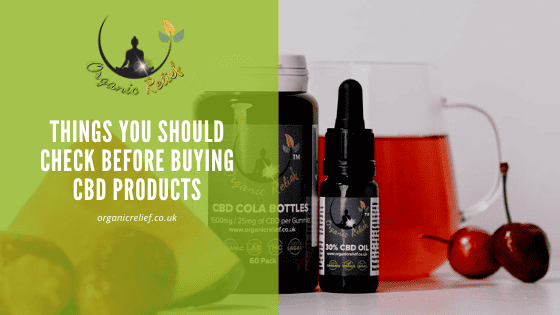Things you should check before buying CBD products